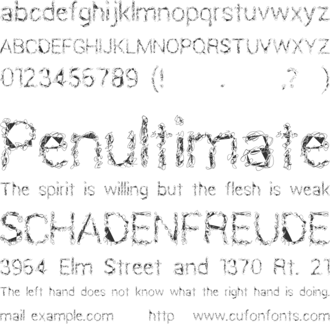 Black Fire font preview