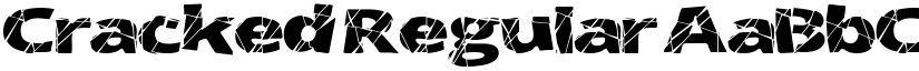 Cracked Regular font