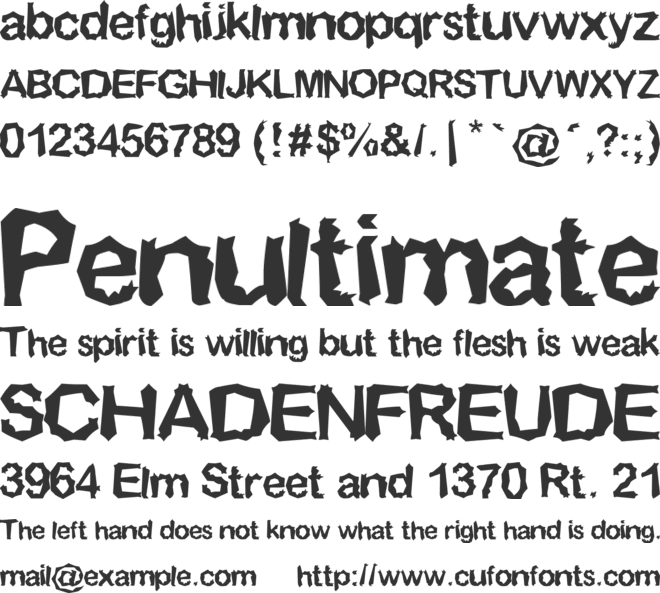 Made of Stars font preview