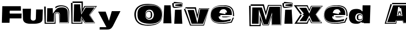 Funky Olive Mixed font