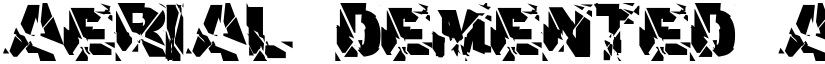aerial demented font