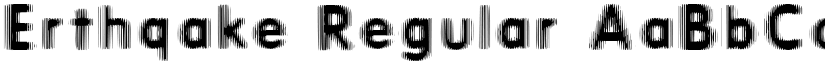 Erthqake Regular font