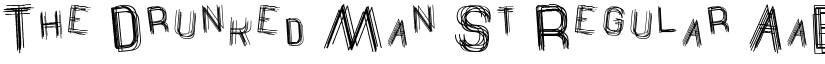 The Drunked Man St Regular font