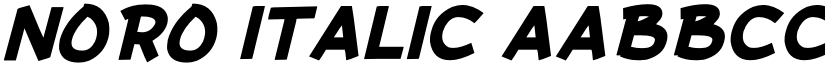 NORO Italic font