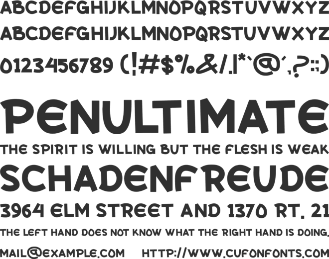 NORO font preview