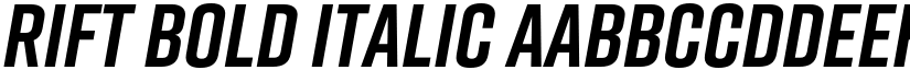 Rift Bold Italic font