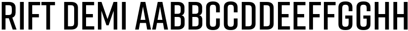 Rift Demi font