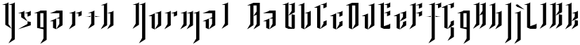 Ysgarth Normal font