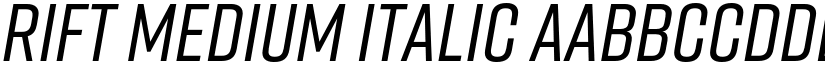 Rift Medium Italic font