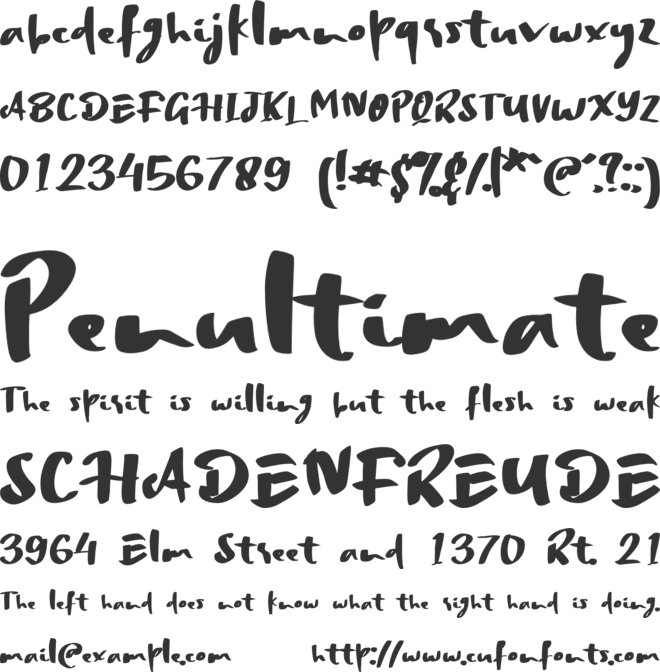 Spooky Seloso Kliwon font preview