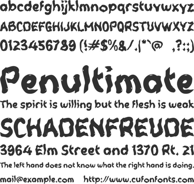 c Capillary font preview