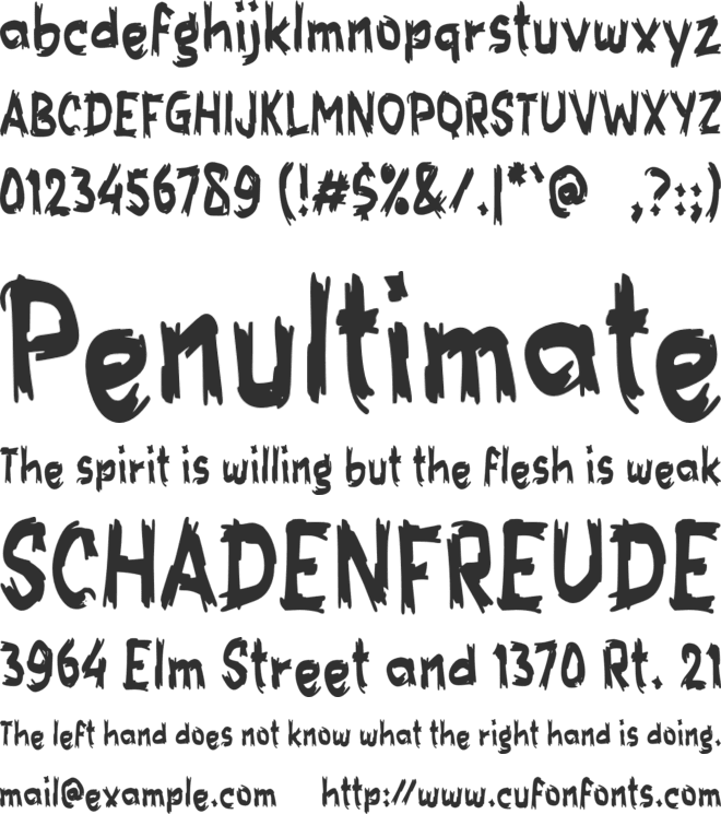 c Carno font preview