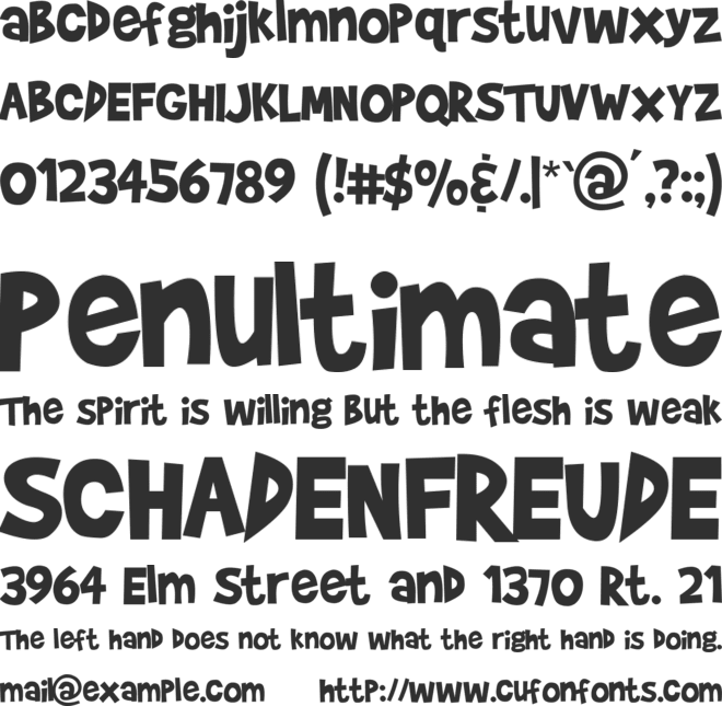 Brady Bunch remastered font preview