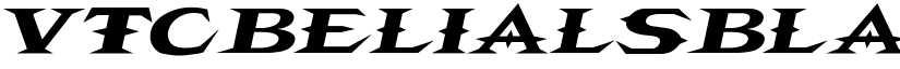 VTCBelialsBladeItalic font
