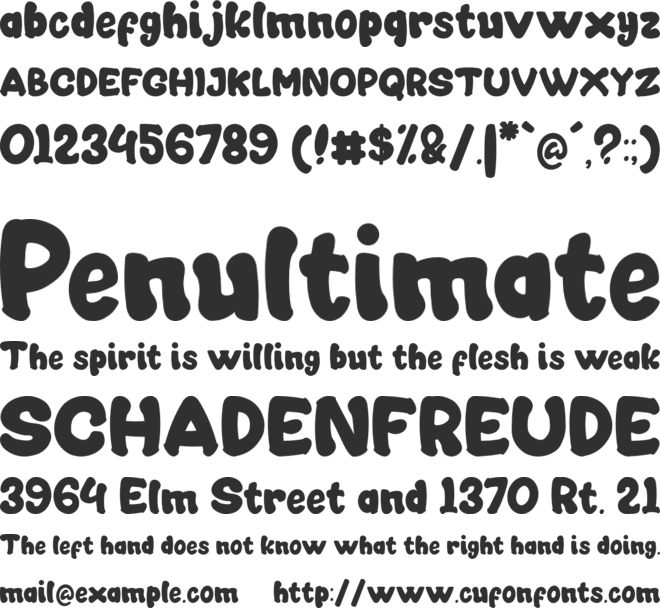 Mocca Sweet font preview
