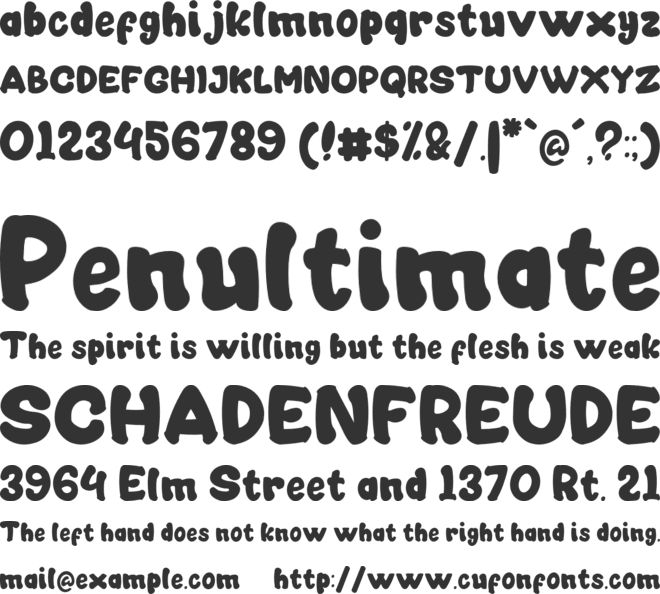 Mocca Sweet font preview