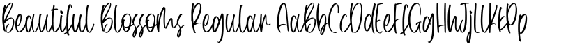 Beautiful Blossoms Regular font