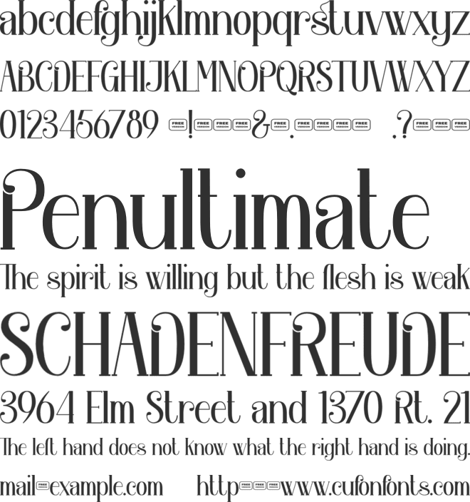 Orchard Song Free Trial font preview