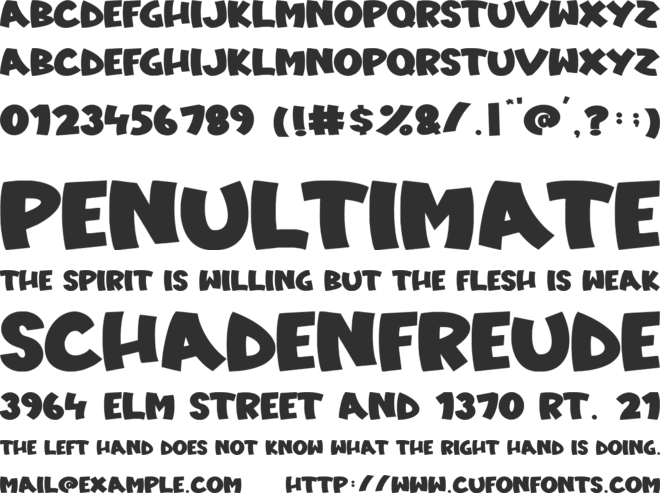 Vellyc font preview
