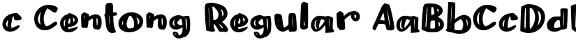c Centong Regular font