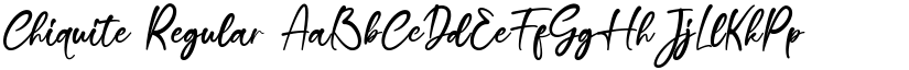 Chiquite Regular font
