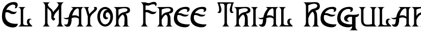 El Mayor Free Trial Regular font