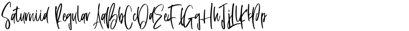 Saturniid Regular font