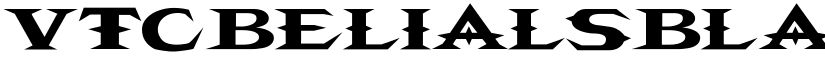 VTCBelialsBlade Regular font