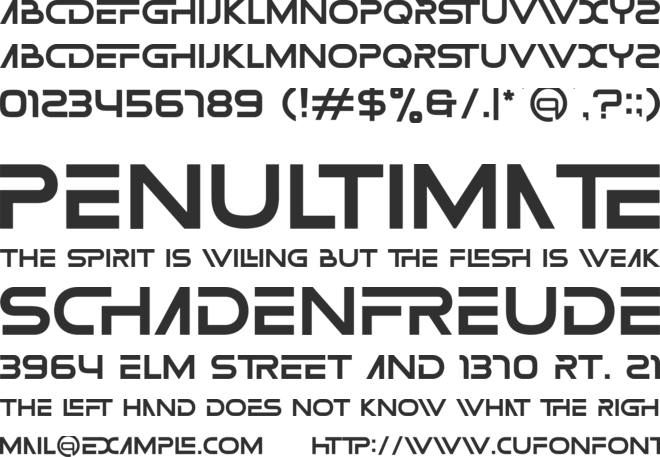 ARISTOTLE font preview