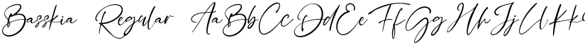Basskia Regular font