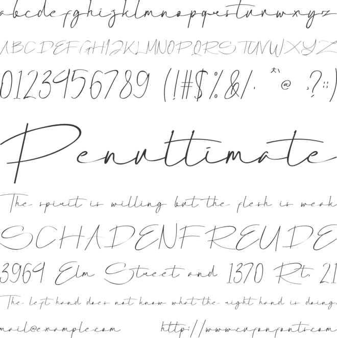 Relagon font preview