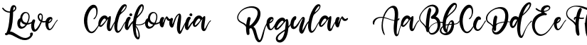 Love California Regular font