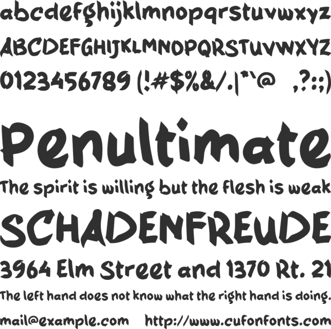 c Cakwe font preview
