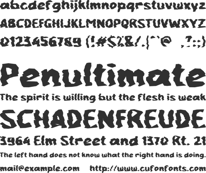 c Cement Stone font preview