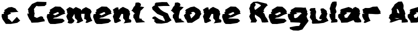 c Cement Stone Regular font