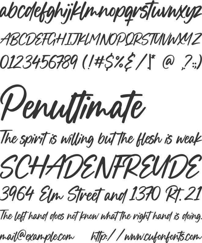 Boucik font preview