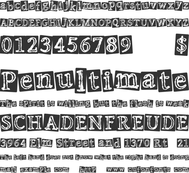 PunkEvent font preview