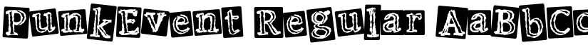 PunkEvent Regular font