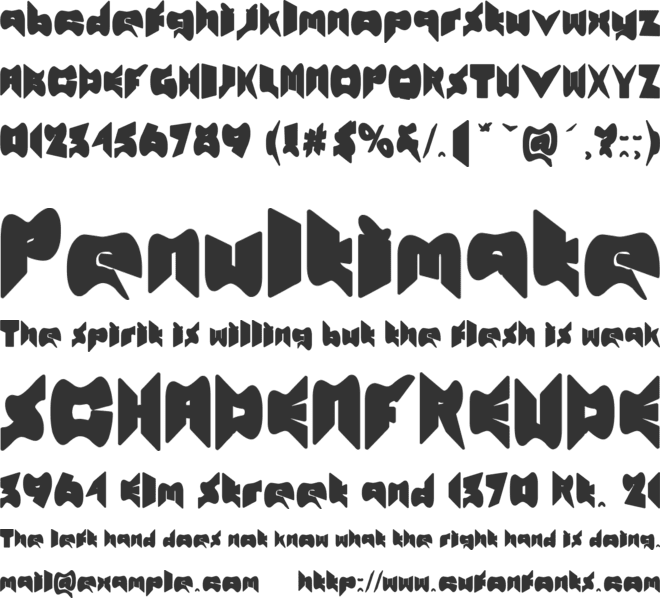 Travine font preview