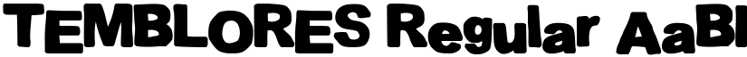 TEMBLORES Regular font