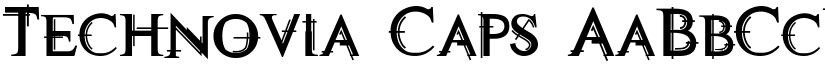 Technovia Caps font