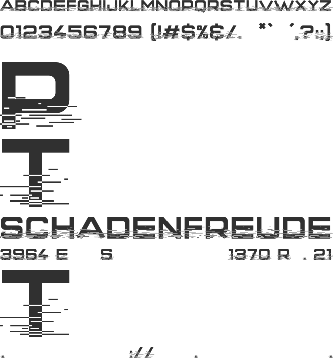Interfearence font preview