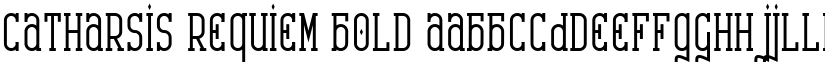 Catharsis Requiem Bold font