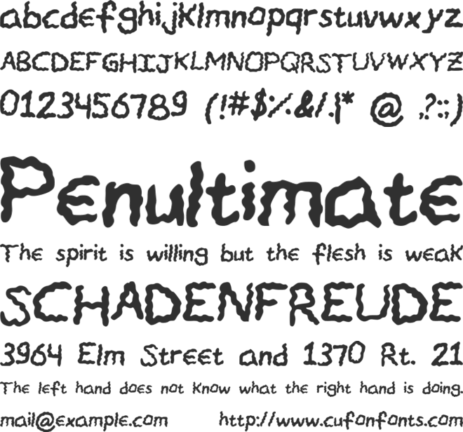 CHANDELIER font preview