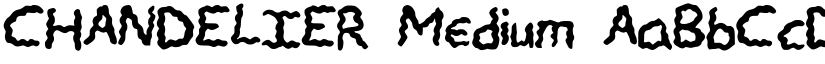 CHANDELIER Medium font