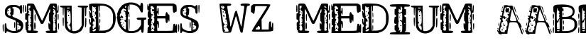 SMUDGES_WZ Medium font