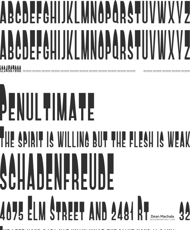 SAM font preview