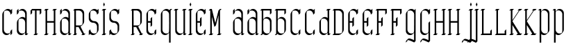 Catharsis Requiem font