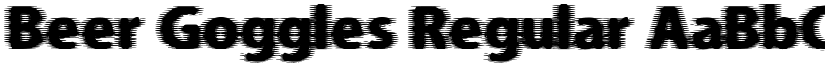 Beer Goggles Regular font