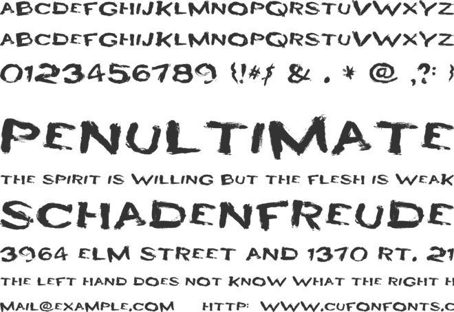 HEYRO fun font preview